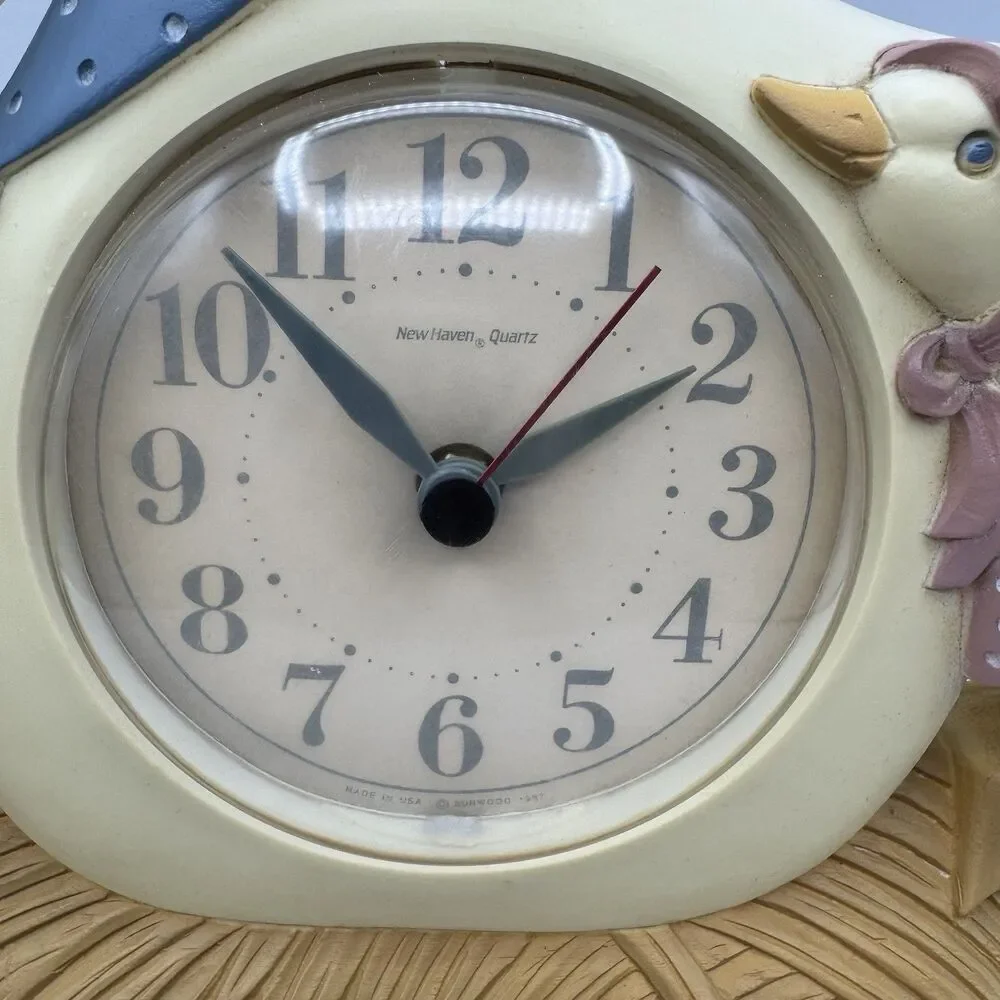Vtg Burwood Mother Goose Wall Clock